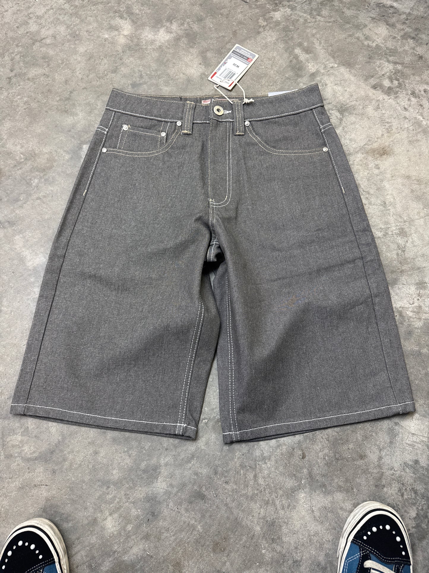 Grey Denim Jorts