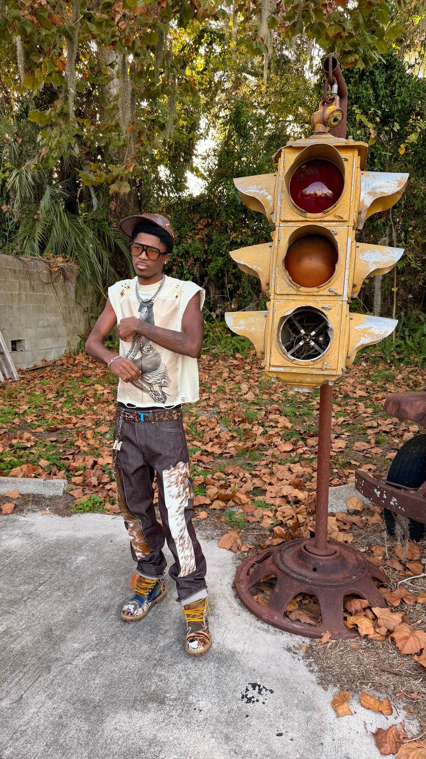 1 of 1 Levi Goat skin revolver Denim