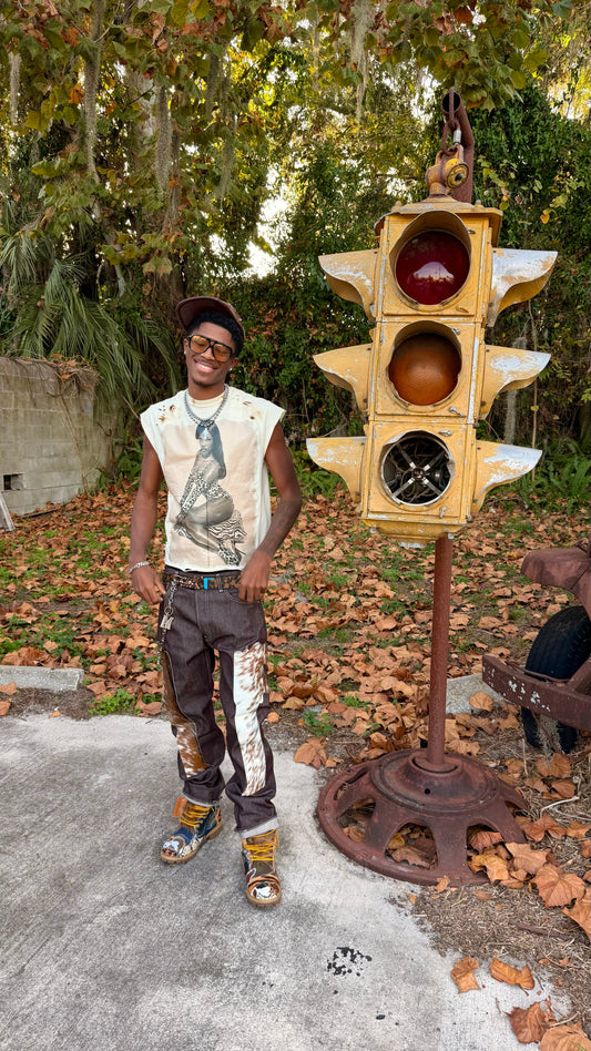 1 of 1 Levi Goat skin revolver Denim