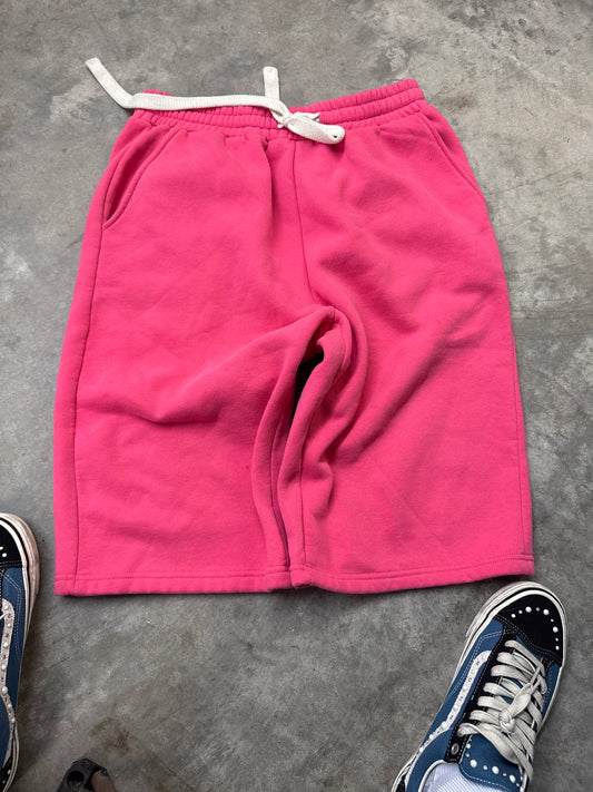 pink sweat jorts