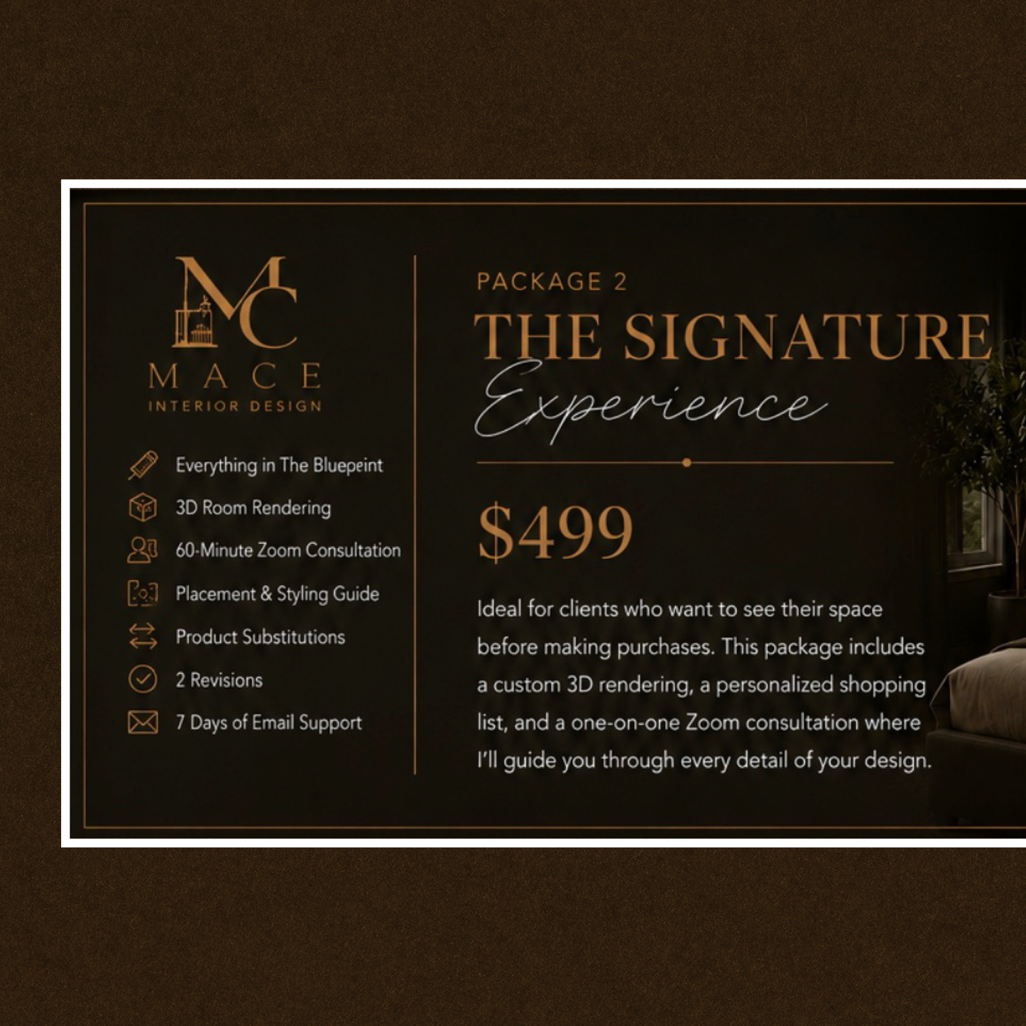 THE SIGNATURE EXPERIENCE