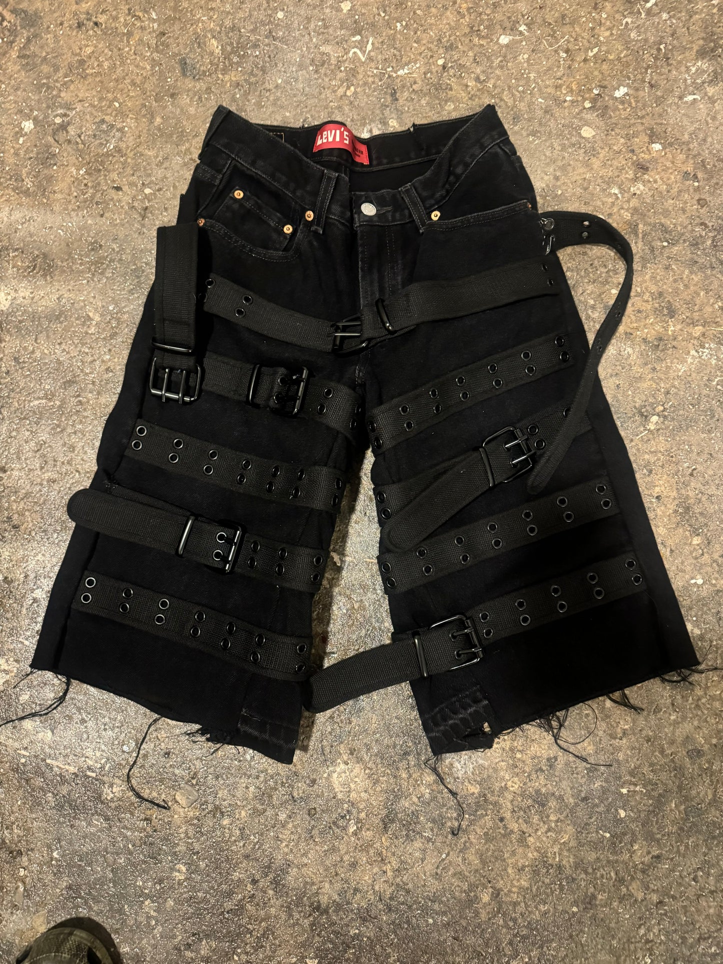 1 of 1 belt jorts