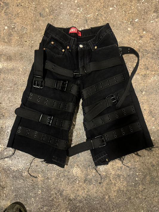 1 of 1 belt jorts