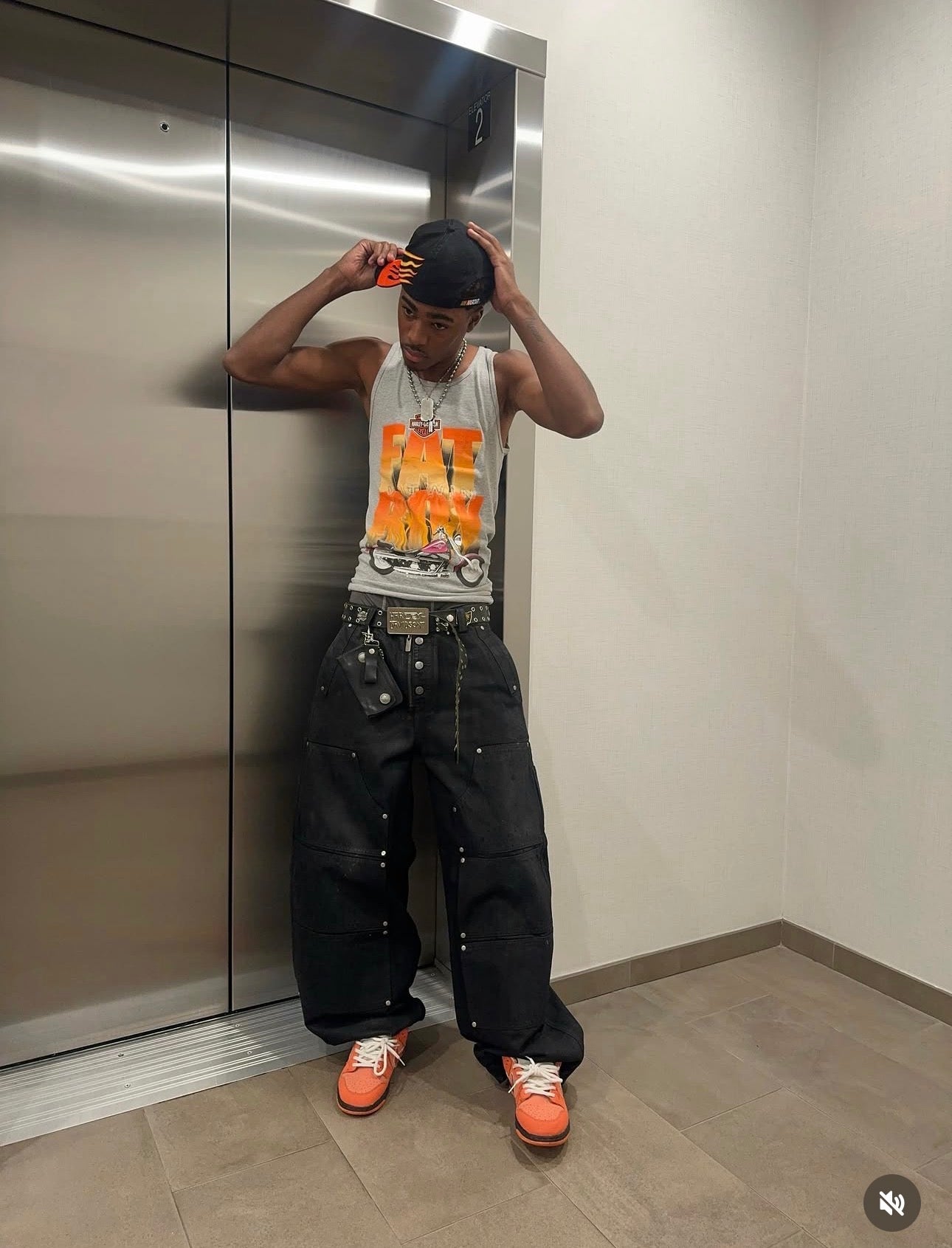 Black Baggy Wax Denim